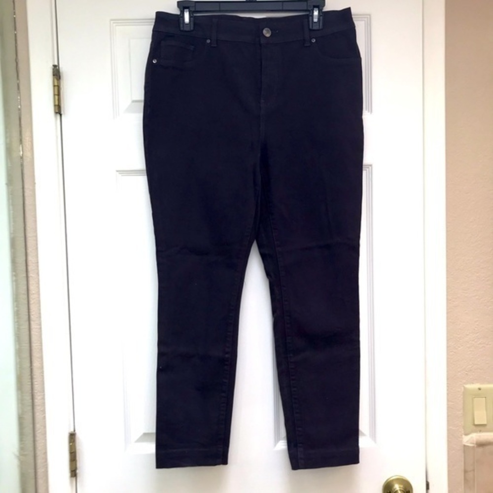 Chico's the Platinum Jegging Merlot-Size M 8 Chico's 1